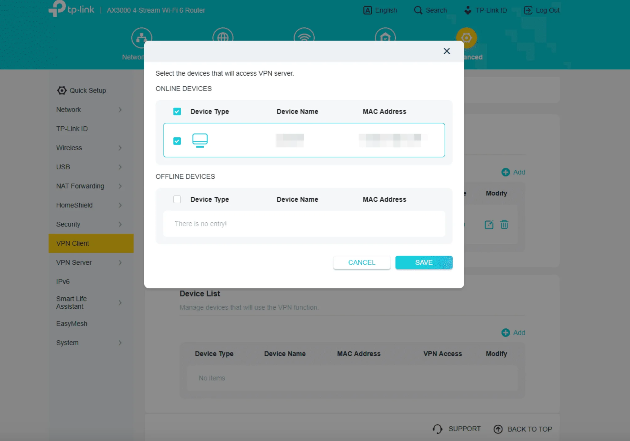wan様　　オーダー専用ページ Налаштування WireGuard VPN на роутері TP-Link Archer AX3000 (AX55)